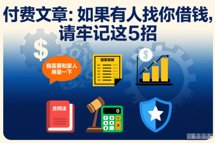 付费文章：如果有人找你借钱，请牢记这5招-520资源库