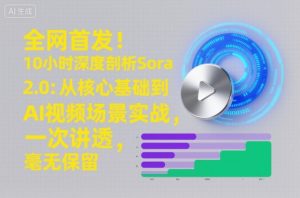 全网首发！10小时深度剖析Sora 2.0：从核心基础到AI视频场景实战，一次讲透，毫无保留-520资源库