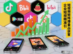 企业短视频精准引流矩阵获客，短视频矩阵爆量战法-520资源库