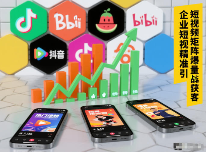 企业短视频精准引流矩阵获客，短视频矩阵爆量战法-520资源库