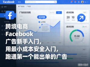 跨境电商Facebook广告新手入门，用最小成本安全入门，跑通第一个能出单的广告-520资源库