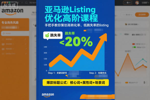 亚马逊Listing优化高阶课程，手把手教你策划高转化率、低跳失率的listing-520资源库