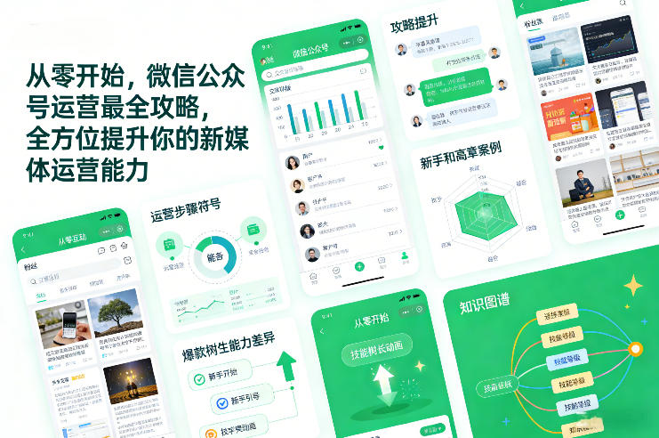 从零开始，微信公众号运营最全攻略，全方位提升你的新媒体运营能力-520资源库