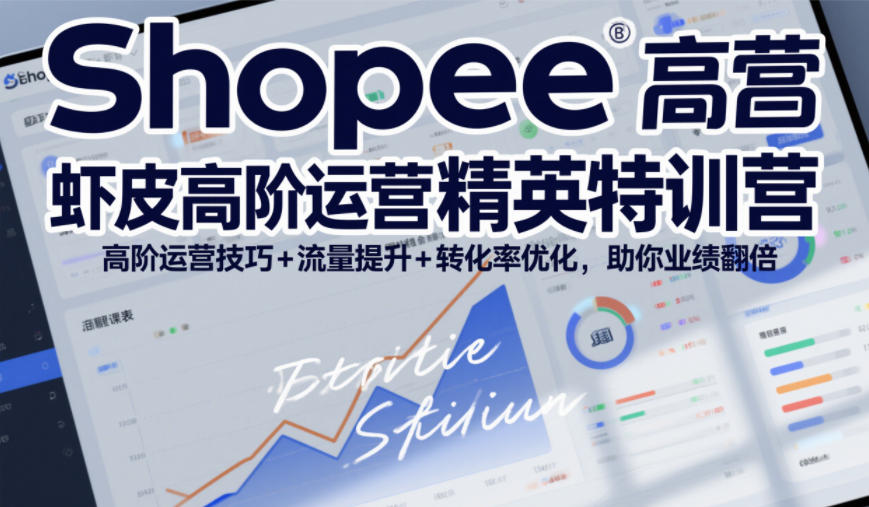 Shopee虾皮高阶运营精英特训营，高阶运营技巧+流量提升+转化率优化，助你业绩翻倍-520资源库