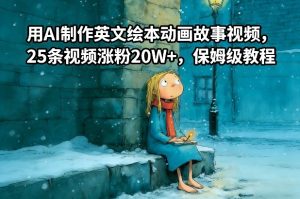用AI制作英文绘本动画故事视频，25条视频涨粉20W+，保姆级教程-520资源库