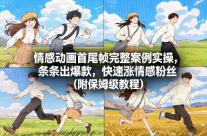 情感动画首尾帧完整案例实操，条条出爆款，快速涨情感粉丝（附保姆级教程）-520资源库