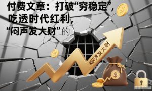 付费文章：打破“穷稳定”，吃透时代红利，“闷声发大财”的终极真谛-520资源库