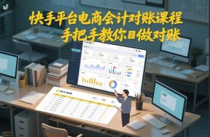 快手平台电商会计对账课程，手把手教你做对账-520资源库