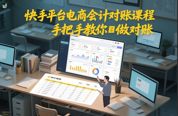 快手平台电商会计对账课程，手把手教你做对账-520资源库
