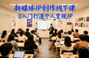 新媒体IP创作线下课，0入门打造个人变现IP-520资源库