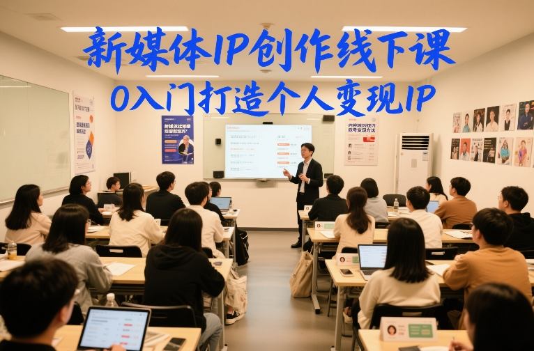 新媒体IP创作线下课，0入门打造个人变现IP-520资源库