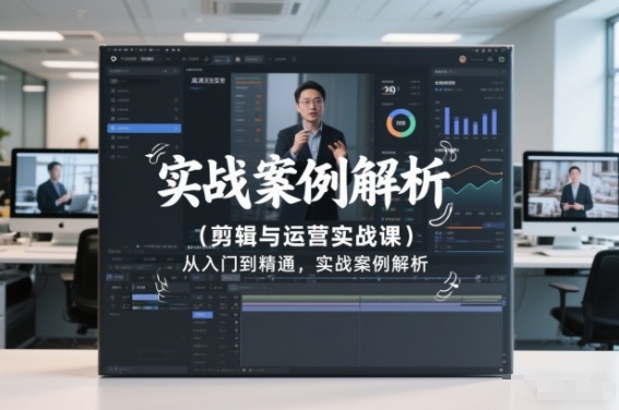 剪辑与运营实战课，从入门到精通，实战案例解析（更新2026）-520资源库