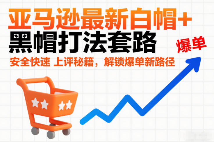 亚马逊最新白帽+黑帽打法套路，安全快速上评秘籍，解锁爆单新路径-520资源库