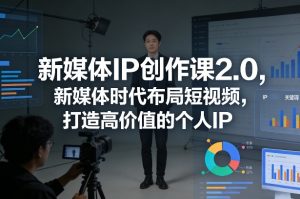 新媒体IP创作课2.0，新媒体时代布局短视频，打造高价值的个人IP-520资源库