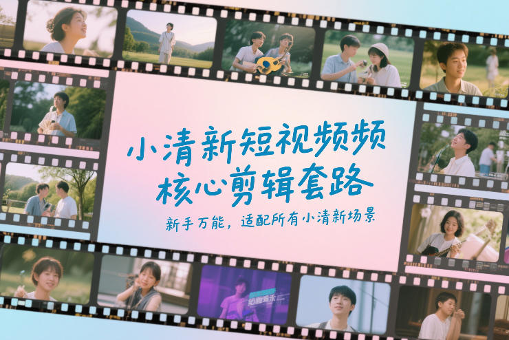 小清新短视频核心剪辑套路，新手万能，适配所有小清新场景-520资源库