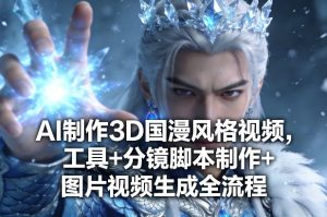 AI制作3D国漫风格视频，工具+分镜脚本制作+图片视频生成全流程-520资源库