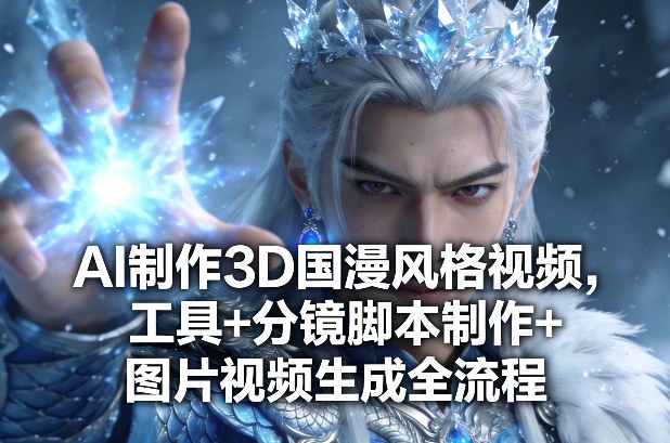 AI制作3D国漫风格视频，工具+分镜脚本制作+图片视频生成全流程-520资源库