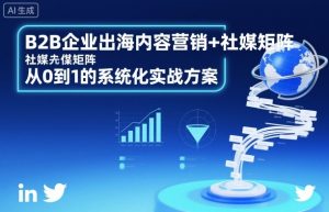 B2B企业出海内容营销+社媒矩阵，从0到1的系统化实战方案-520资源库