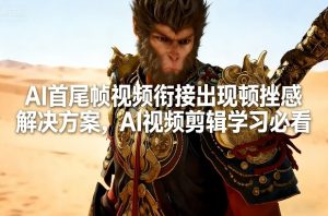 AI首尾帧视频衔接出现顿挫感解决方案，AI视频剪辑学习必看-520资源库