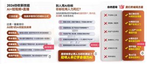 2026创收新技能AI+短视频+直播，用AI爆改生意，这是一套能陪你从0到1的AI创富实战课-520资源库