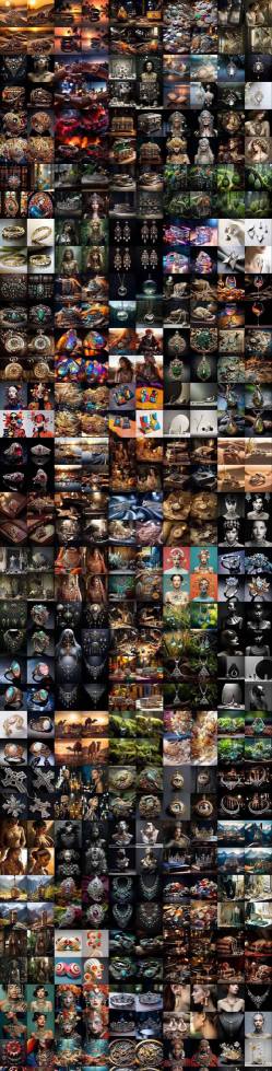 460+专业Midjourney珠宝摄影AI提示词戒指，项链-耳环-手链-宝石等，立即开始创作珠宝艺术-520资源库