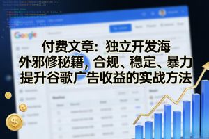 付费文章：独立开发海外邪修秘籍，合规、稳定、暴力提升谷歌广告收益的实战方法-520资源库