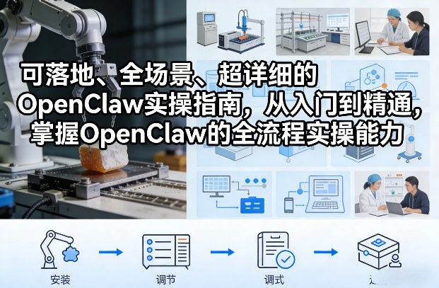 可落地、全场景、超详细的OpenClaw实操指南，从入门到精通，掌握OpenClaw的全流程实操能力-520资源库