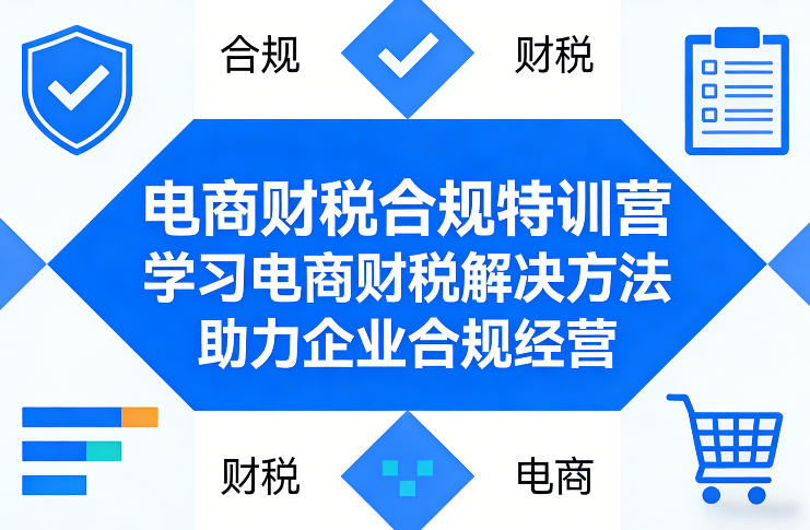 电商财税合规特训营，学习电商财税解决方法，助力企业合规经营-520资源库