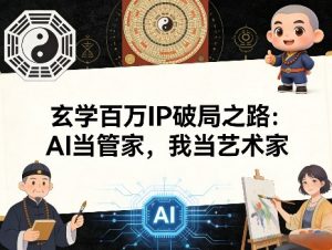 玄学百万IP破局之路：AI当管家，我当艺术家-520资源库