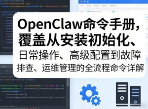 OpenClaw命令手册，覆盖从安装初始化、日常操作、高级配置到故障排查、运维管理的全流程命令详解-520资源库