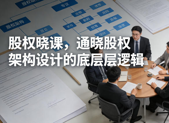 股权晓课，通晓股权架构设计的底层逻辑-520资源库