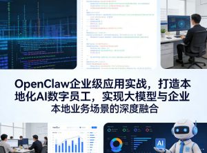 OpenClaw企业级应用实战，打造本地化AI数字员工，实现大模型与企业本地业务场景的深度融合-520资源库