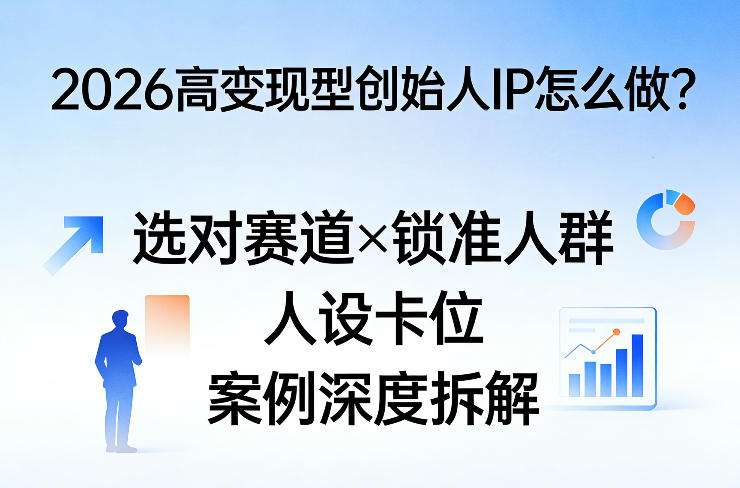 2026高变现型创始人IP怎么做？选对赛道×锁准人群×人设卡位×案例深度拆解-520资源库