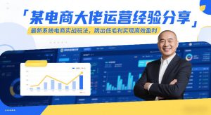 某电商大佬运营经验分享，最新系统电商实战玩法，跳出低毛利实现高效盈利（更新）-520资源库