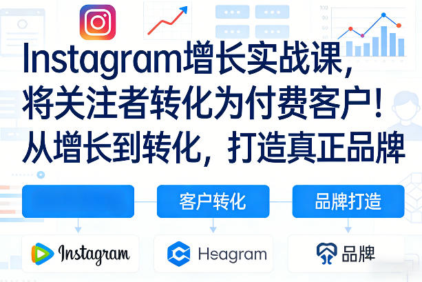 Instagram增长实战课，将关注者转化为付费客户！从增长到转化，打造真正品牌（双语字幕）-520资源库