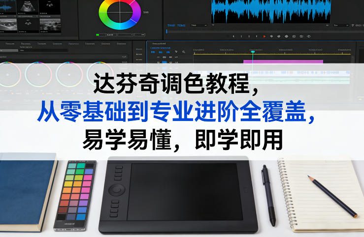 达芬奇调色教程，从零基础到专业进阶全覆盖，易学易懂，即学即用-520资源库