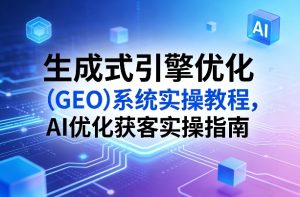生成式引擎优化（GEO）系统实操教程，AI优化获客实操指南-520资源库