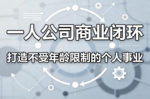 一人公司商业闭环，打造一份不受年龄限制的个人事业-520资源库
