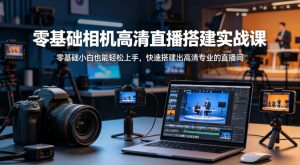零基础相机高清直播间搭建实战课,小白也能轻松上手,快速搭建出高清专业的直播间-520资源库