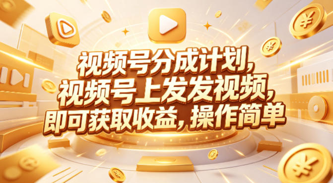 视频号分成计划，599元众筹的Red团队课程，视频号上发发视频，即可获取收益，操作简单-520资源库