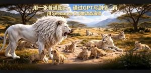 用一张普通图片，通过GPT写剧情，再用Seedance 2.0做动态演绎，居然能生成迪士尼风格搞笑动画-520资源库