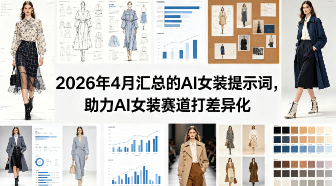 2026年4月汇总的AI女装提示词，助力AI女装赛道打差异化-520资源库