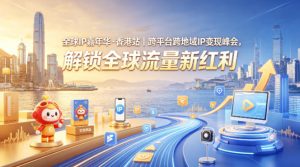 全球IP嘉年华·香港站｜跨平台跨地域IP变现峰会，解锁全球流量新红利-520资源库