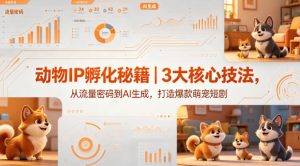 动物IP孵化秘籍｜3大核心技法，从流量密码到AI生成，打造爆款萌宠短剧-520资源库