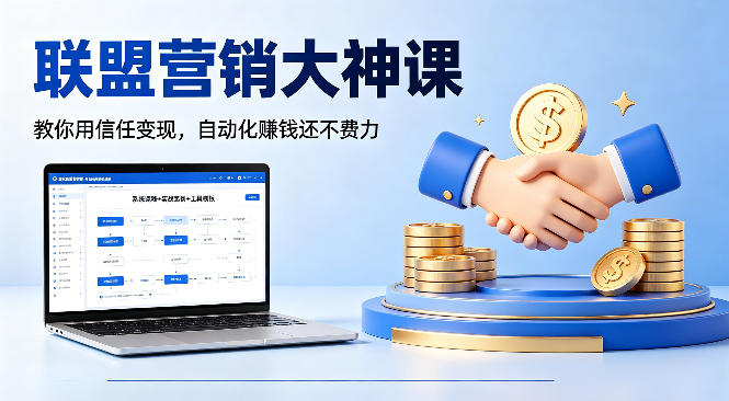 联盟营销大神课，教你用信任变现，自动化賺钱还不费力【原创双语字幕】-520资源库