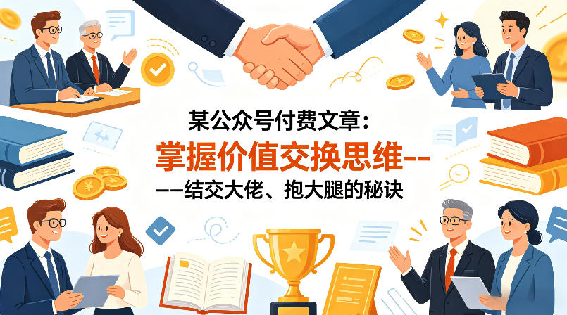 某公众号付费文章：掌握价值交换思维—-结交大佬、抱大腿的秘诀-520资源库