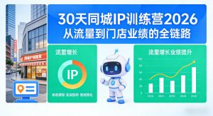 30天同城IP训练营2026年，从流量到门店业绩的全链路-520资源库