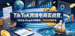 TikToK跨境电商实战营，TikTok Shop从0到爆单，2026出海夺金-520资源库