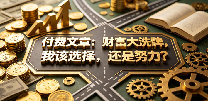 付费文章：财富大洗牌，我该选择，还是努力？-520资源库