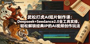 武松打虎AI短片制作课：Deepseek+Seedance2.0全工具实操，轻松解锁经典IP的AI视频创作玩法-520资源库